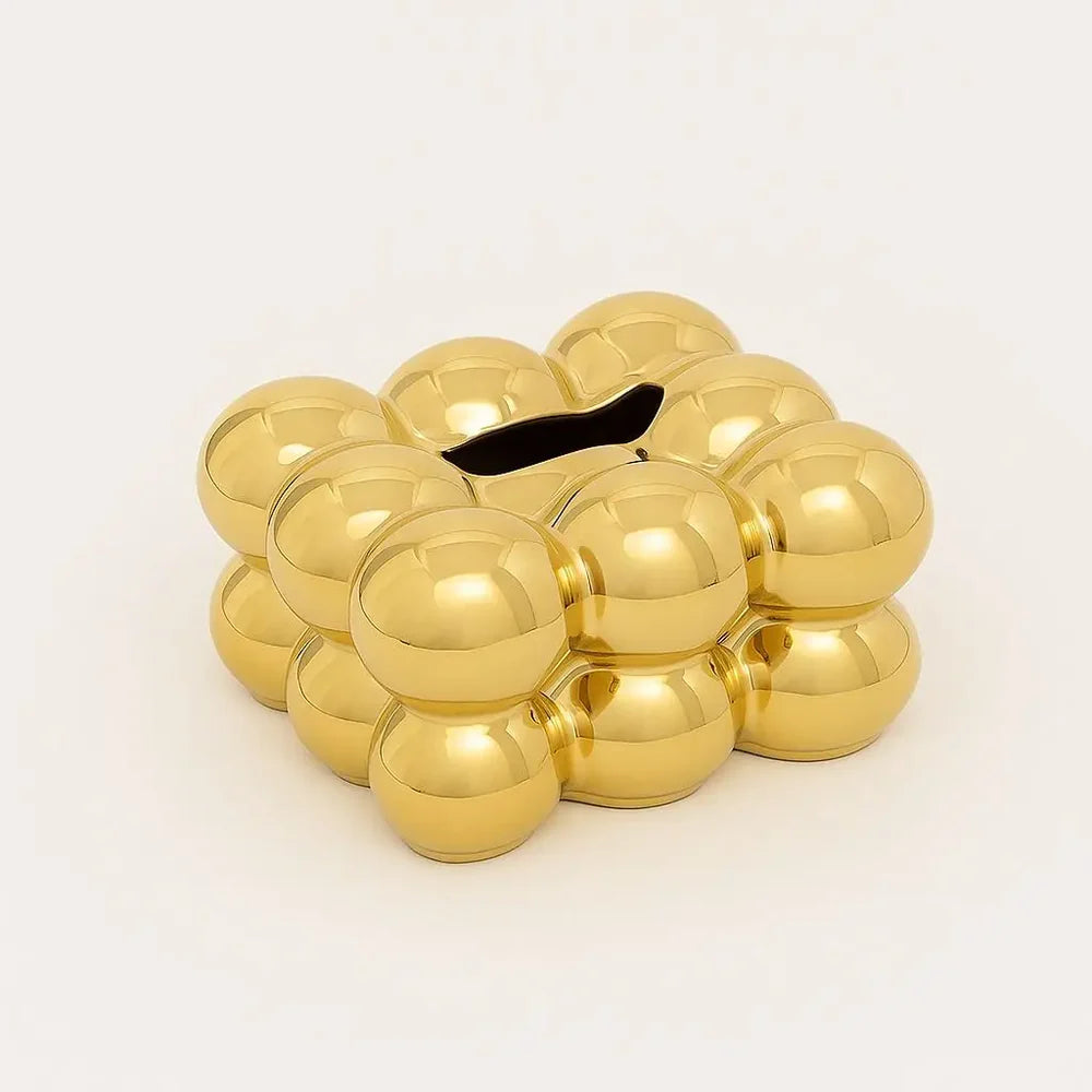 Bubble Ceramic Tissue Box Holder