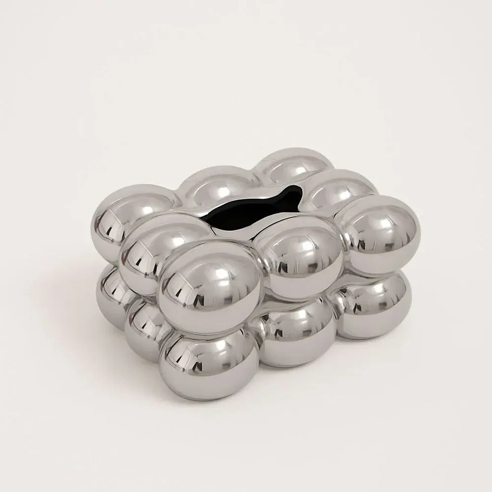 Bubble Ceramic Tissue Box Holder